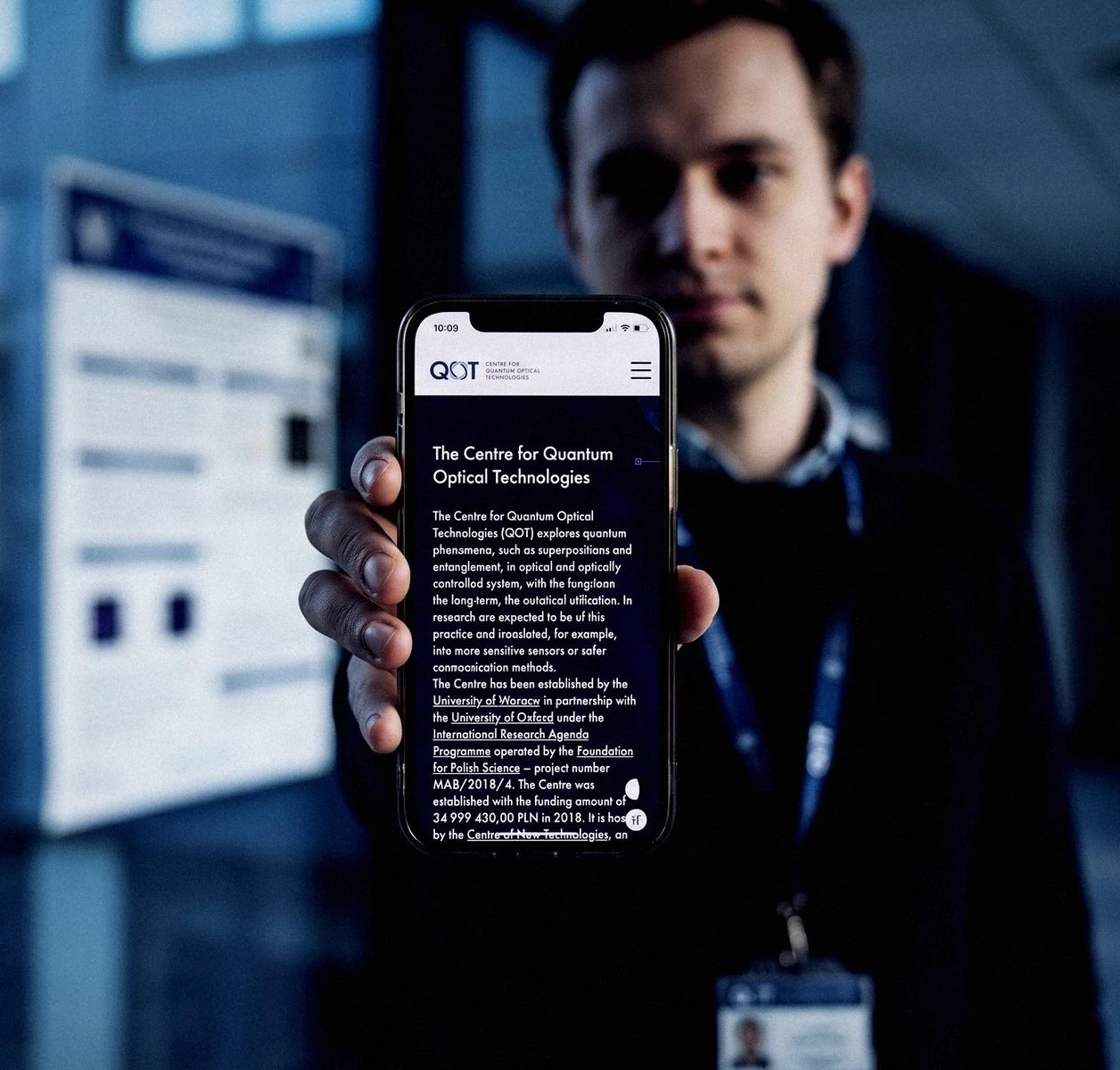 Serwis QOT na telefonie: karta laboratorium